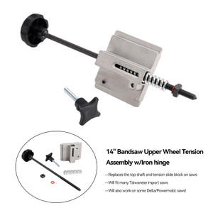 14" Bandsaw Upper Wheel Tension Assembly w/Iron Hinge For Delta/Powermatic