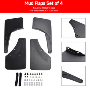 2019-2023 Suzuki Jimny JB64 JB74 Front and Rear Mud Flaps Fender Mudguard Black Generic