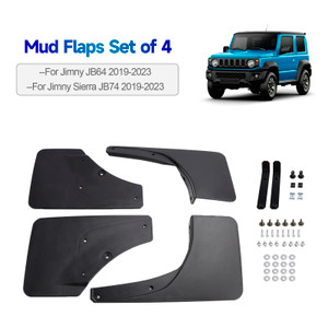 2019-2023 Suzuki Jimny JB64 JB74 Front and Rear Mud Flaps Fender Mudguard Black Generic