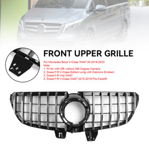 2019-2023 Mercedes Benz V-Class W447 04 Front Upper Grille Without badge Generic