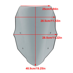2023- HONDA XL750 Transalp 1* piece Windshield Gray Generic