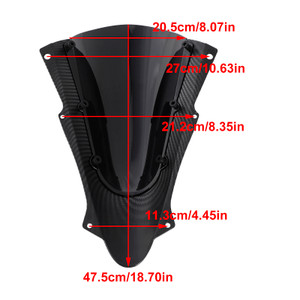 2023 Kawasaki ZX-4R ZX-4RR 1* Piece Windshield Snake Skin & Smoke Black Generic