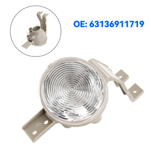 2001-2007 Mini Cooper Convertible Front Left Indicator Light Lamp Flasher Clear Lens 63136911719 Generic