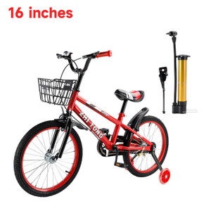 16 inch Kids' Bike Child Mini Bicycle For 5-8 Years Old Boys and Girls bike Kiddies bicycle with basket pedal RED