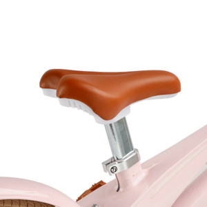 16 inch Kids' Bike Child Bicycle for Ages 7-9 Years Boys and Girls vintage with Training Wheels Basket PINK
