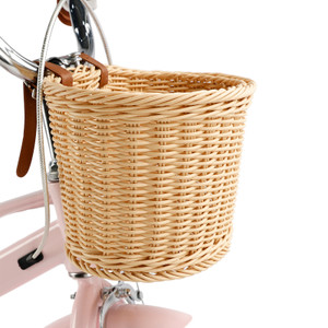 16 inch Kids' Bike Child Bicycle for Ages 7-9 Years Boys and Girls vintage with Training Wheels Basket PINK