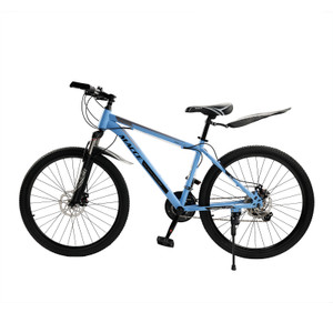 26" wheels 27 speed double disc brake mountain bike MTB for adults Blue