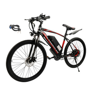 26 inch 21 speed 500W electric mountain bike MTB Bicycle Ebike For adults Red