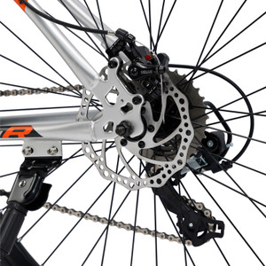 27.5 inch 27 speed double disc brake mountain bike MTB bicycle For adults With Cup holder Fender Silver