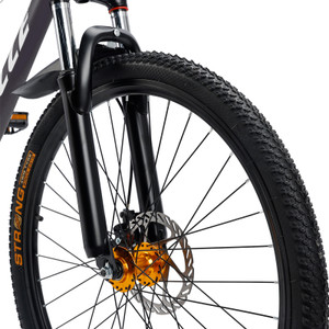 26 inch 27 speed double disc brake Suspension Fork mountain bike MTB Powder coated bicycle For adult With Cup holder Fender Black