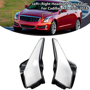 2013-2018 Cadillac ATS Left+Right Headlight Lens Cover Generic