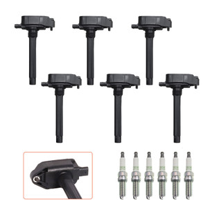 2017-2021 Chrysler Pacifica Voyager 3.6L 6pcs Ignition Coil+Spark Plug UF807 Generic