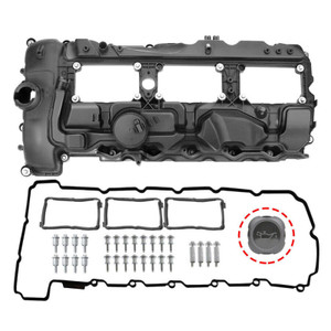 2005-2018 BMW N55 135i 335i 535i 640i 740i Valve Cover w/ Gasket+Cap 11127570292 Generic