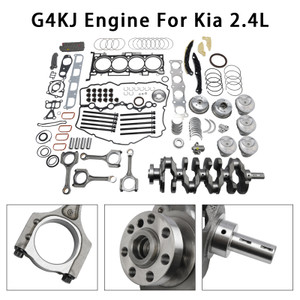 Hyundai Sonata Santa Fe KIA Optima Sorento Sportage 2.4L engine G4KJ Engine Overhaul Rebuild Kit w/Crankshaft & Rods & Timing Kit Generic