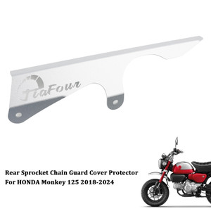 2018-2024 HONDA Monkey 125 Rear Sprocket Chain Guard Cover Protector Silver Generic