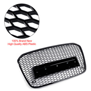 2012-2015 Audi A6 C7/S6 pre-facelift RS6 Style Honeycomb Front Bumper Grille Black Generic