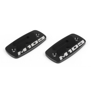 2PCs Brake Reservoir Cap Cover Fit For Suzuki VTX1800 2006-2014 Boulevard M109R 2007-2017 blk