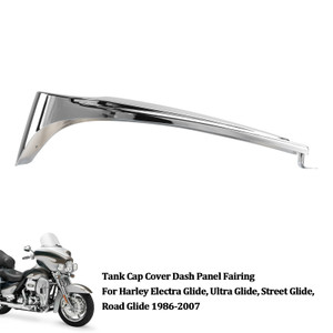 1986-2007 Harley Electra/Ultra/Street/Road Glide Tank Cap Cover Dash Panel Fairing Silver Generic