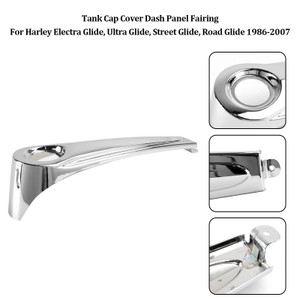 1986-2007 Harley Electra/Ultra/Street/Road Glide Tank Cap Cover Dash Panel Fairing Silver Generic