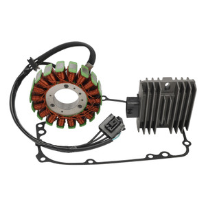 2013-2018 Kawasaki Z250/300 Ninja 250/ R300/ ABS Magneto Coil Stator Voltage Regulator Gasket Assy 21066-0712 Generic
