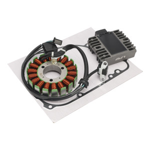 2013-2018 Kawasaki Z250/300 Ninja 250/ R300/ ABS Magneto Coil Stator Voltage Regulator Gasket Assy 21066-0712 Generic