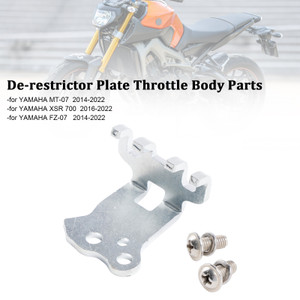 2014-2022 YAMAHA MT-07 FZ-07 XSR 700 De-restrictor Plate Throttle Body Parts Silver Generic