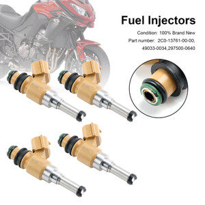 2008-2022 Yamaha YZF-R6/R1M/R1S/R1 4pcs Fuel Injectors 2C0-13761-00-00 Generic