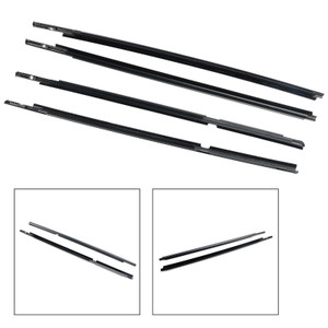 2005-2010 Toyota Yaris Vitz 4pcs Outer Door Glass Weatherstrip Moulding 68160-52110 Generic