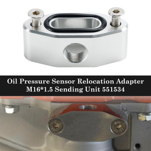 LS series GM V8 engines LS LQ L92 L99 L33 LR4 Billet Oil Pressure Sensor Relocation Adapter 551534 Generic