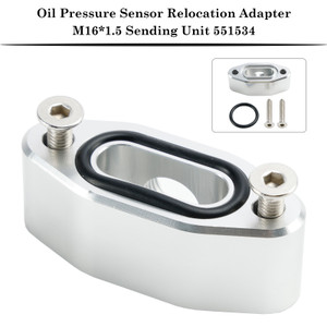 LS series GM V8 engines LS LQ L92 L99 L33 LR4 Billet Oil Pressure Sensor Relocation Adapter 551534 Generic