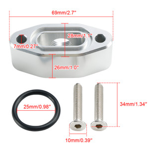 LS series GM V8 engines LS LQ L92 L99 L33 LR4 Billet Oil Pressure Sensor Relocation Adapter 551534 Generic