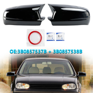 1998-2004 VW Golf Mk4 Gloss Black Wing Door Mirror Cover Caps Left + Right Generic