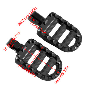 2022-2023 Classic 350 Rear/Front Footrests Foot Peg Black Generic