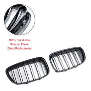 2009-2017 BMW 5 Series GT F07 Front Kidney Grille Gloss Black Generic