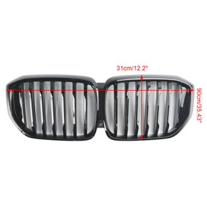 2024+ BMW G05 LCI X5 Front Bumper Grille Single Line Gloss Black Generic