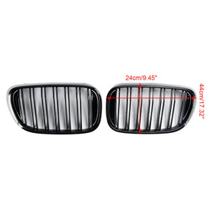 2016-2018 BMW 7 Series G11 G12 Front Kidney Grille Black 2 Slat Generic