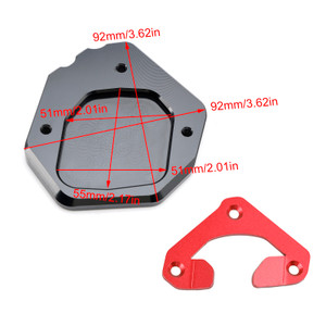 2019-2023 Yamaha Tenere Kickstand Enlarge Plate Pad Red Generic
