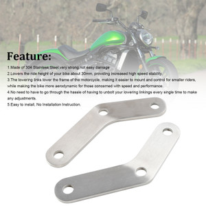 2015-2023 KAWASAKI Vulcan S 650 Suspension Adjustable Lowering Link Dogbone Silver Generic