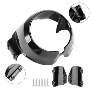 2015-2022 Indian Scout Windshield Headlight Bezel Upper Fairing Gloss Black Generic