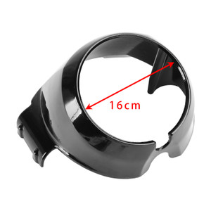 2015-2022 Indian Scout Windshield Headlight Bezel Upper Fairing Gloss Black Generic