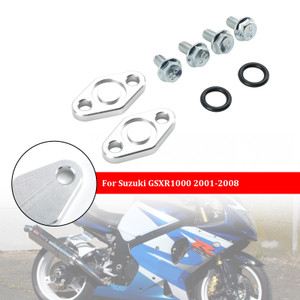 2001-2008 Suzuki GSXR1000 Oil Cooler Block Off Plates KIT Generic
