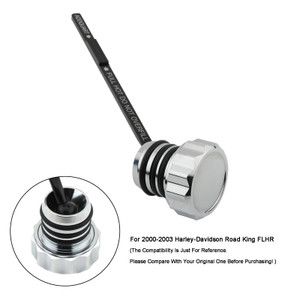 2000-2006 Touring Road King Electra Glide Oil Dipstick Tank Cap Plug 0710-0121 Silver Generic