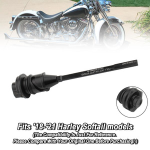 2018-2022 Harley Softail Breakout Fat Boy 114 Street Bob Oil Dipstick Tank Cap Plug Black Generic