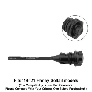 2018-2022 Harley Softail Breakout Fat Boy 114 Street Bob Oil Dipstick Tank Cap Plug Black Generic