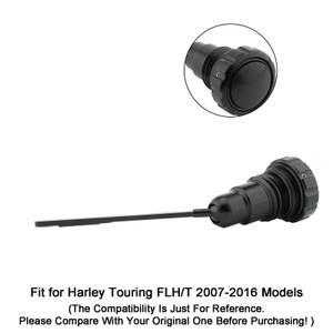2007-2016 Harley Touring FLH/T Models Oil Dipstick Tank Cap Plug Black Generic