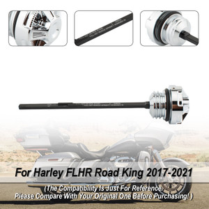 2017-2021 Harley Road Electra Street Glide Road King Oil Dipstick Tank Cap Plug Silver Generic