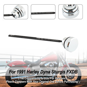 1991-1998 Harley Dyna Wide Glide FXDL Oil Dipstick Tank Cap Plug 0710-0001 Silver Generic