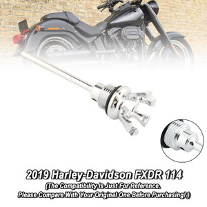 2002-2011 Harley Softail Road Glide Street Bob Oil Dipstick Tank Cap Plug Silver Generic