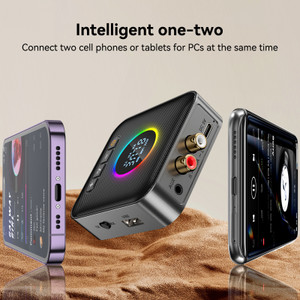 5.4 Bluetooth Adapter Audio Receiver FM Transmitter Lossless U Disk One to Two