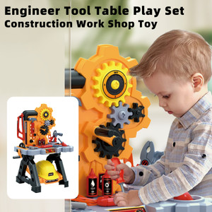 48 Pieces Engineer Tool Table Play Set Construction Work Shop Toy Gift Tool Kit